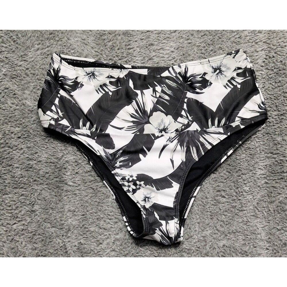 Shein Bikini Bottoms Womens Sz 0XL Extra Large NWOT Swim Swimsuit High Waisted